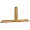 Ekena Millwork Portland Rough Sawn Timber Gable Bracket, Western Red Cedar, 72"W x 27"H x 4"D x 4"F, 9/12 Pitch GBW072X27X0404POR00RWR - alternate 3